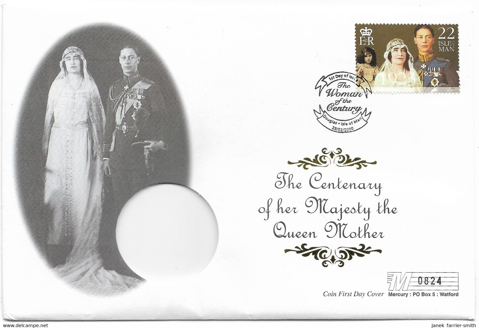 1999 Isle Of Man 1 Crown The Life & Times Of The Queen Mother 1923 Coin Cover - Eiland Man