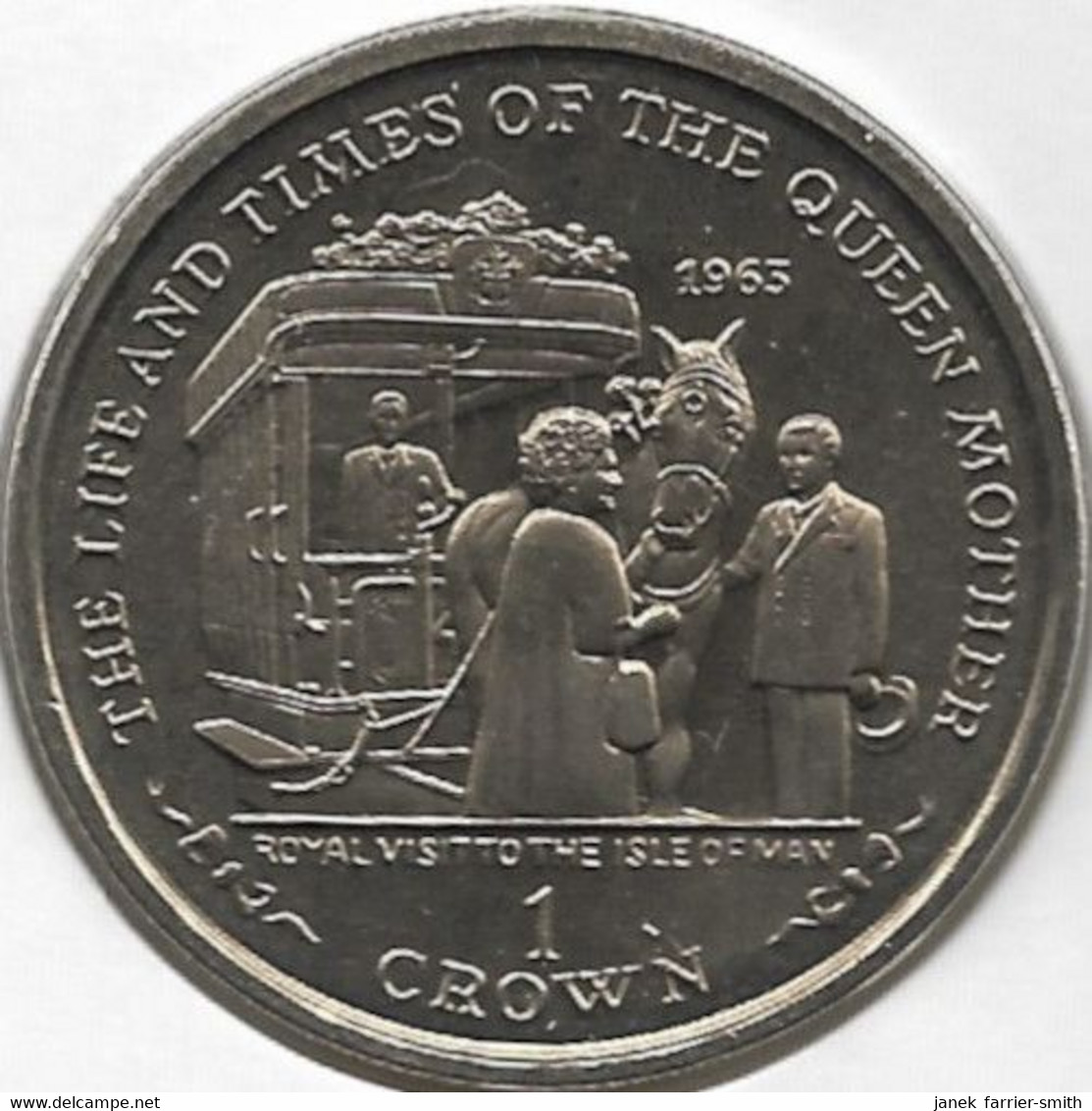 2000 Isle Of Man 1 Crown The Life & Times Of The Queen Mother 1963 Coin Cover - Île De  Man