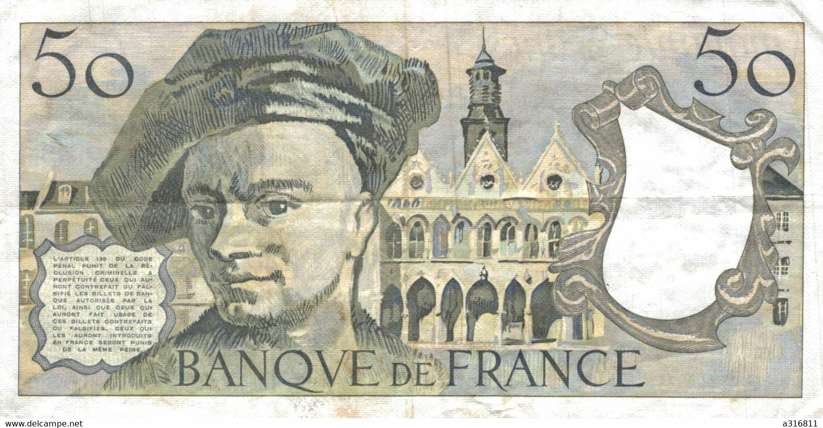 Cinquante Francs 1984 - 50 F 1976-1992 ''Quentin De La Tour''