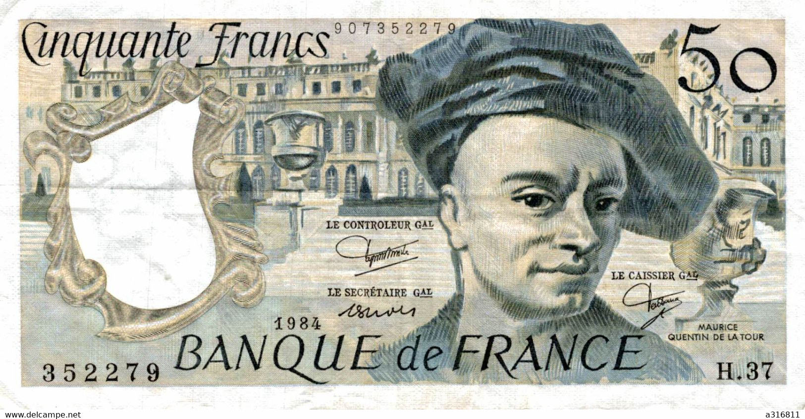 Cinquante Francs 1984 - 50 F 1976-1992 ''quentin De La Tour''