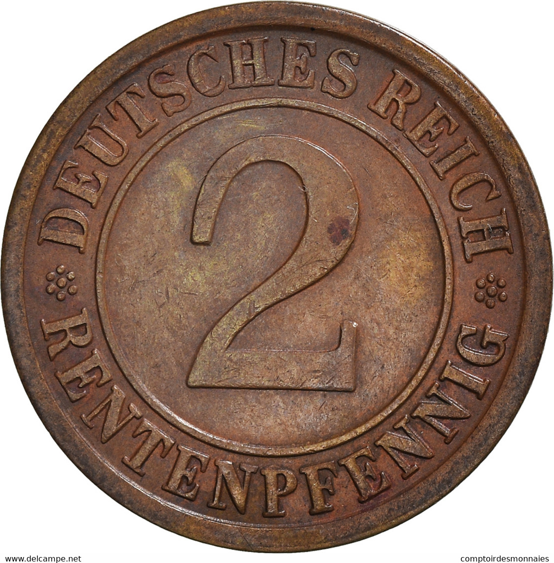 Monnaie, Allemagne, République De Weimar, 2 Rentenpfennig, 1924, Berlin, TTB+ - 2 Rentenpfennig & 2 Reichspfennig