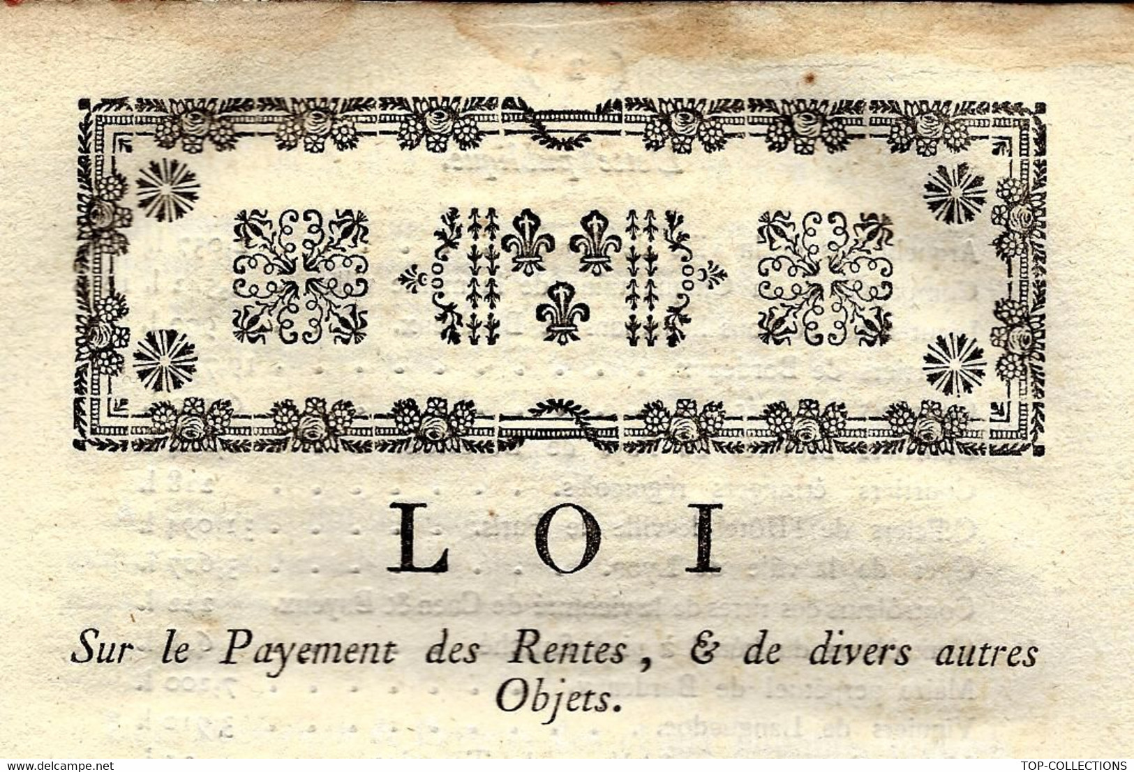 REVOLUTION LOI DU 23 OCTOBRE 1790 RENTES GAGES PAIEMENTS 13 PAGES BON ETAT VOIR SCANS - Decreti & Leggi