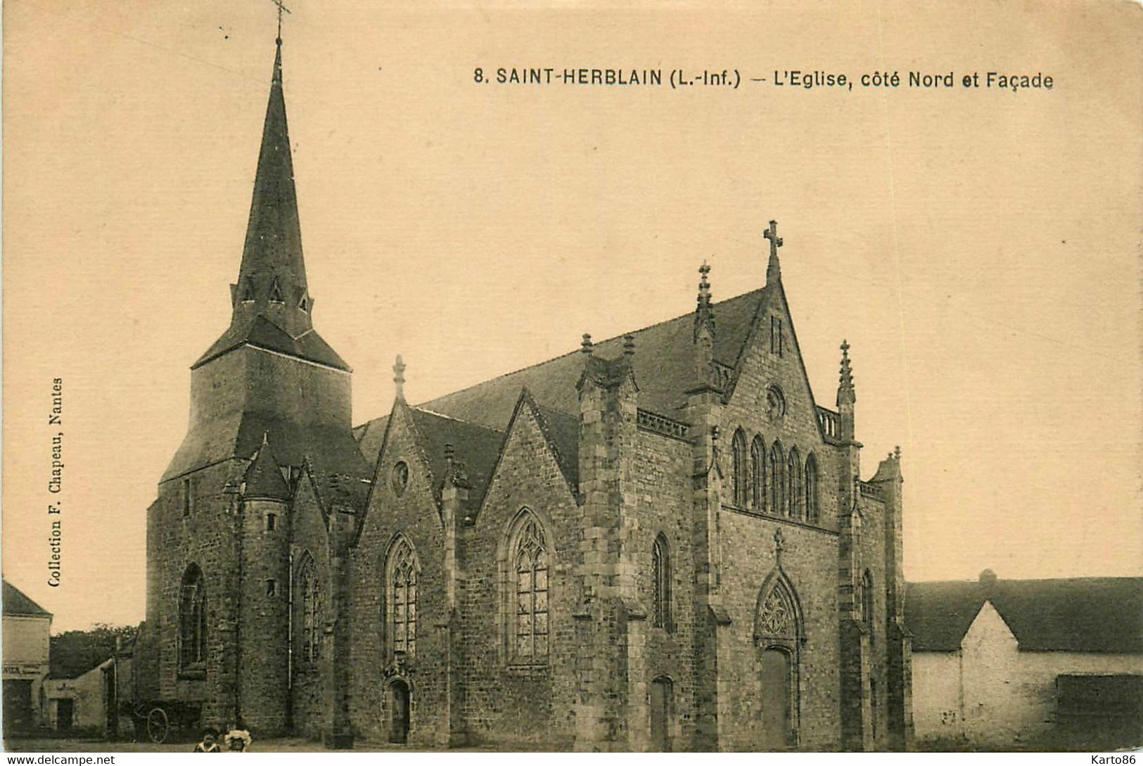 St Herblain * La Place De L'église , Côté Nord Et Façade - Saint Herblain