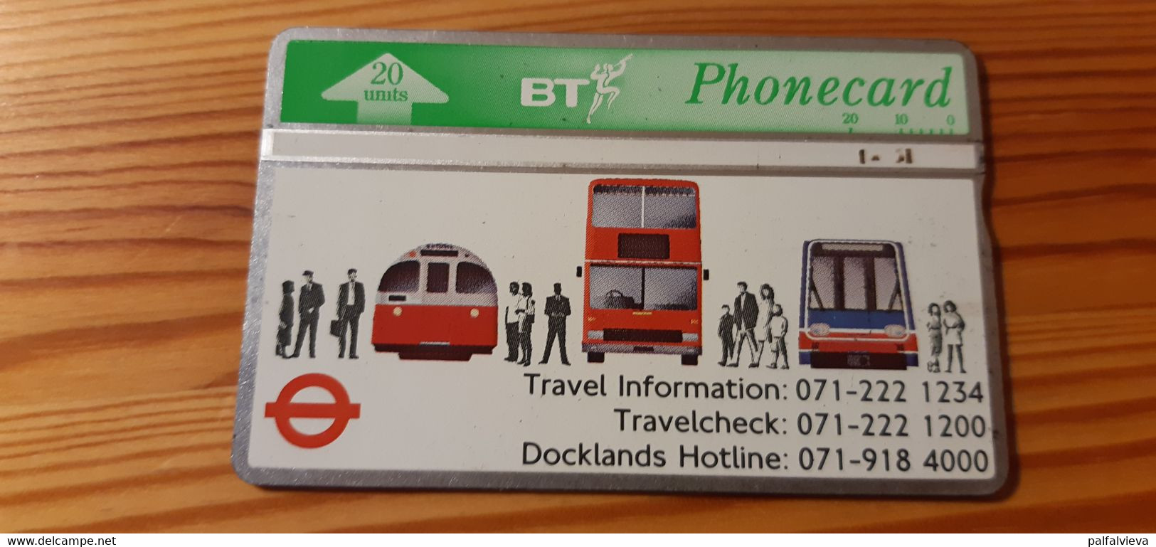 Phonecard United Kingdom, BT - London Regional Transport 222E 116.800 Ex - Train, Railway - BT Advertising Issues