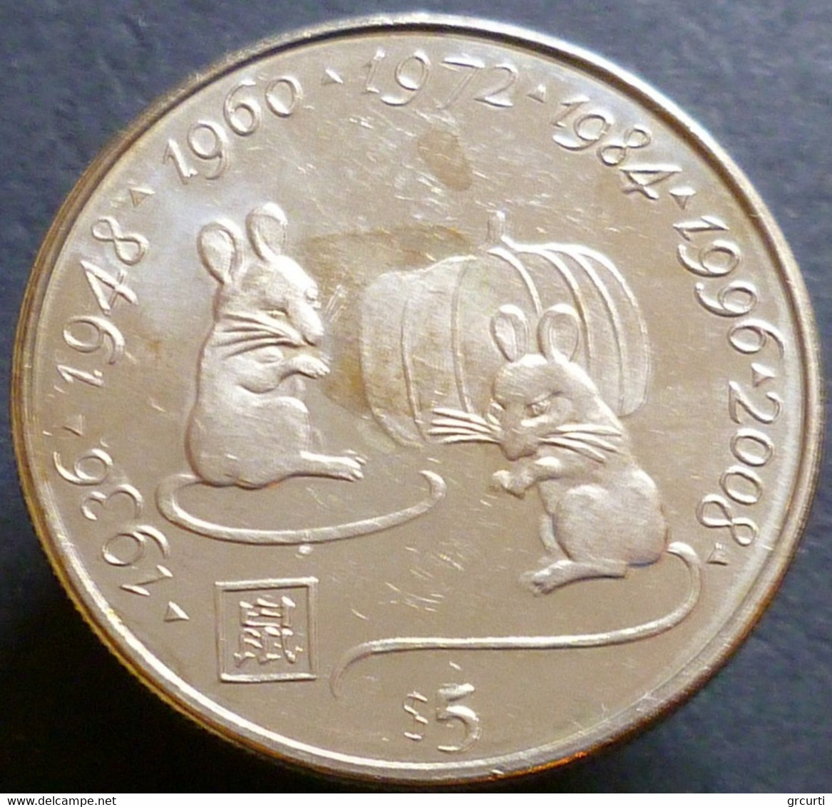 Liberia - 5 Dollari 2000 - Millenium - Anni Del Topo - KM# 351 - Liberia