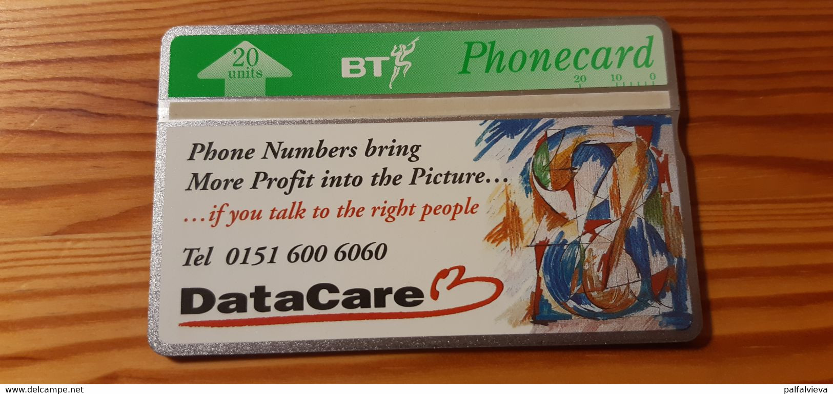 Phonecard United Kingdom, BT - Data Care 420L 2.000 Ex - BT Werbezwecke