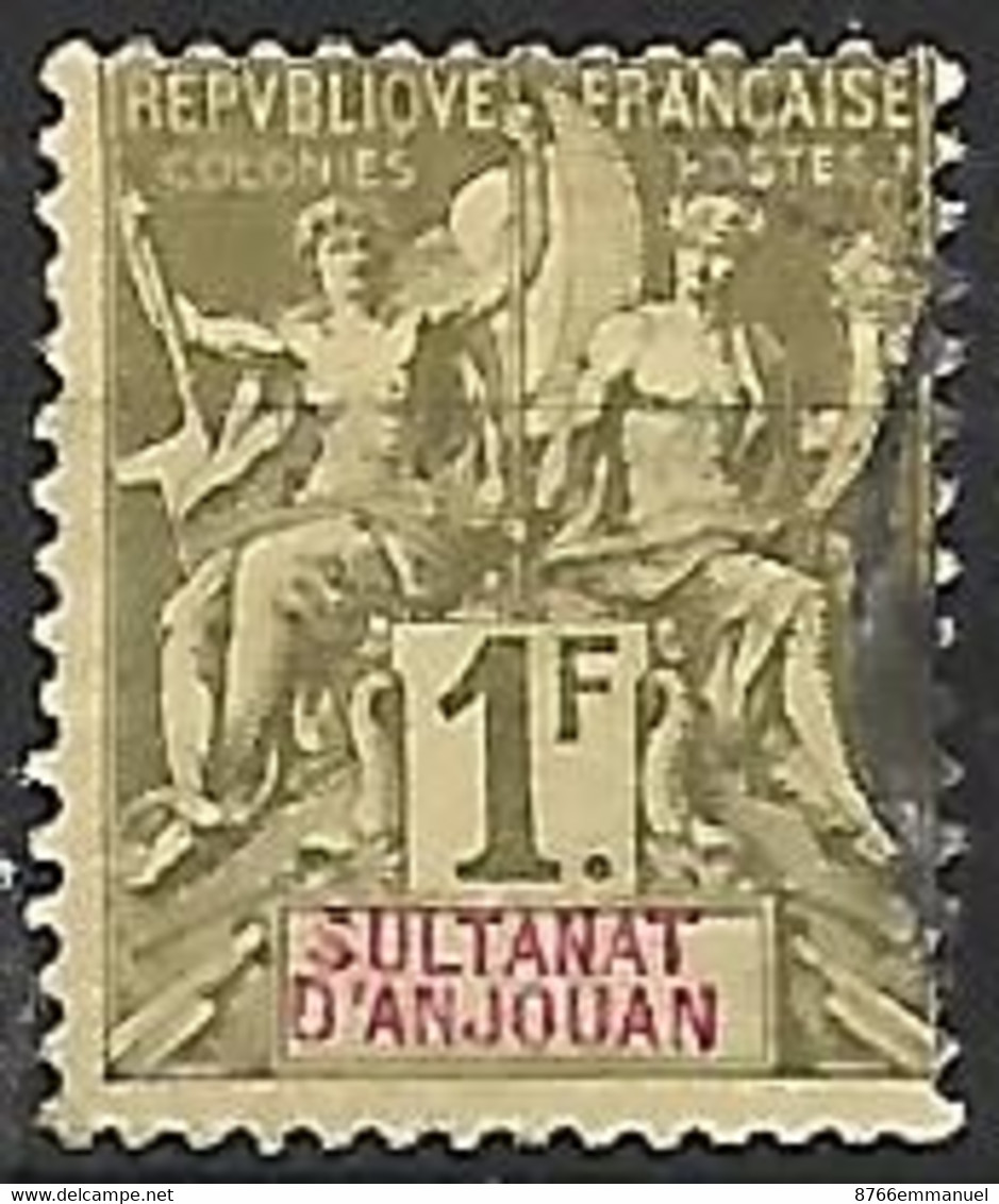 ANJOUAN N°13 - Used Stamps