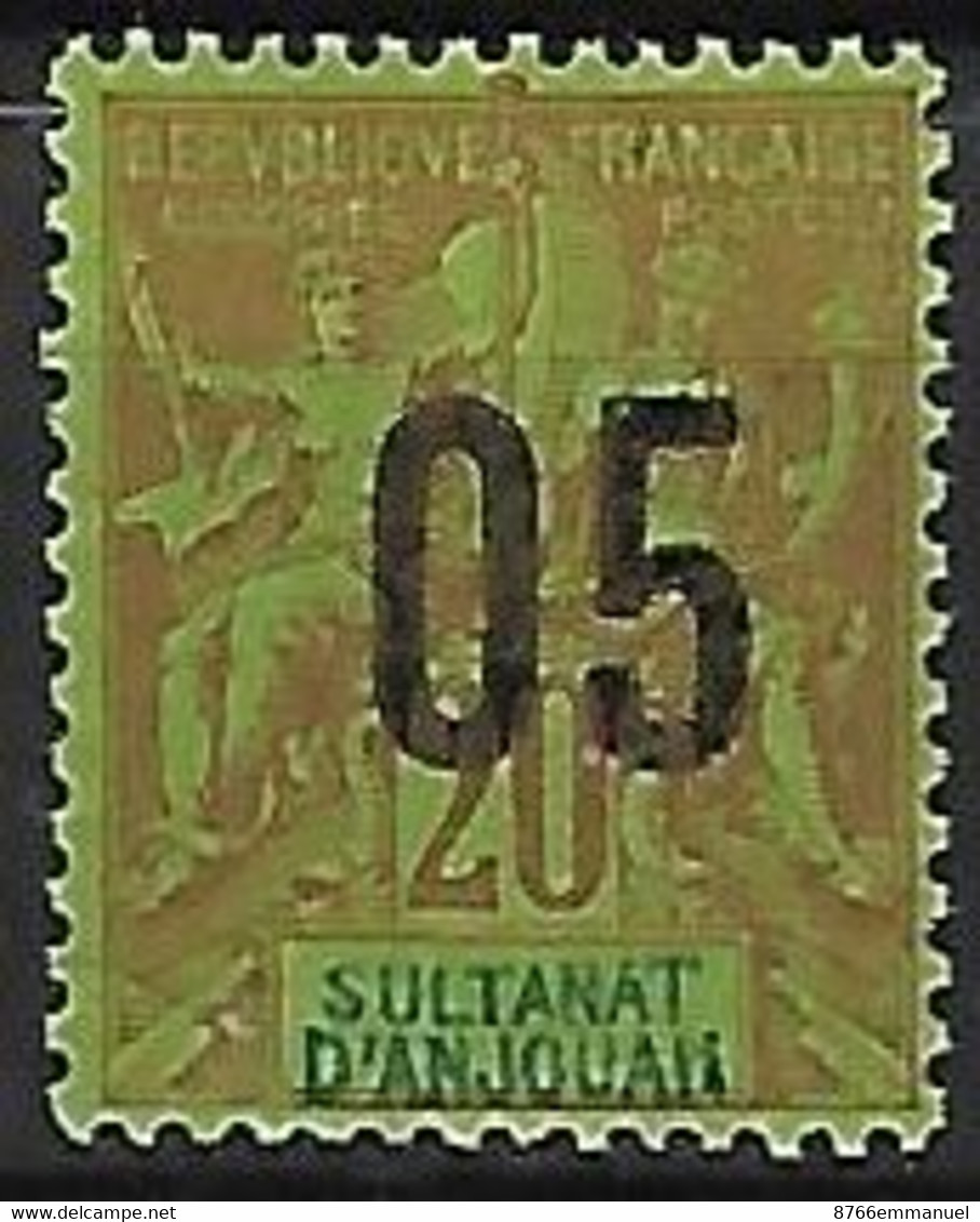 ANJOUAN N°23 N** - Unused Stamps