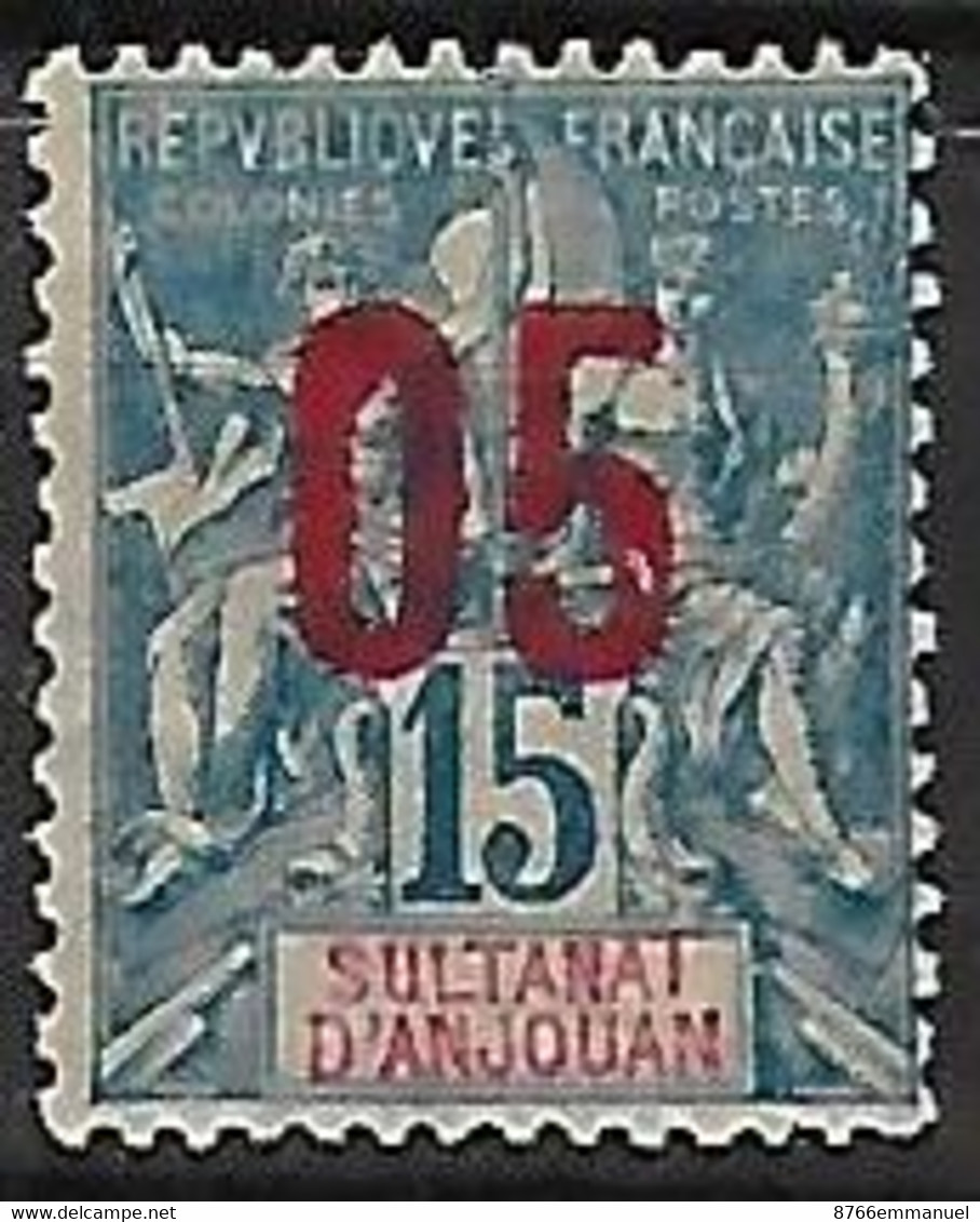 ANJOUAN N°22 N** - Unused Stamps