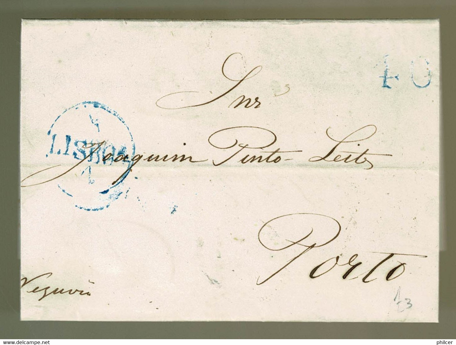 Portugal, 1846, Lisboa-Porto - ...-1853 Prephilately