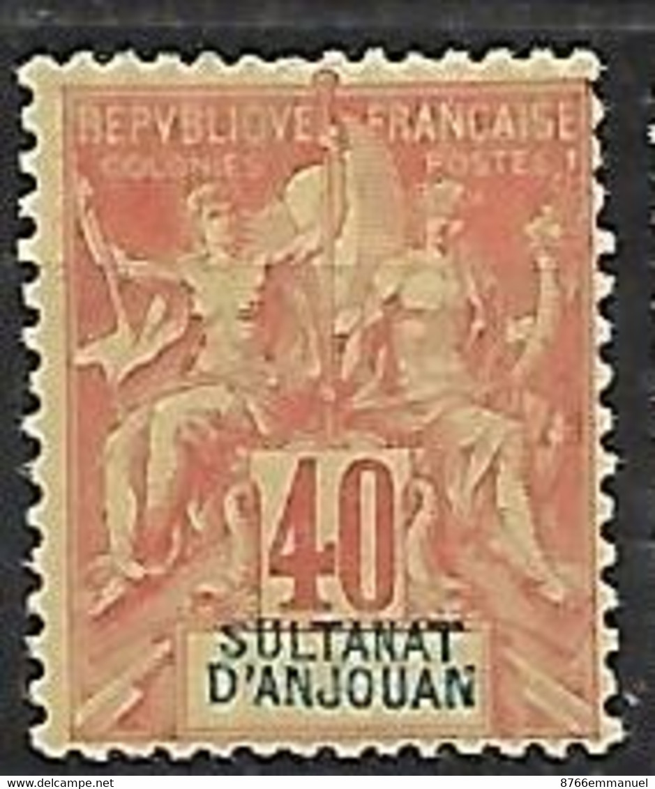 ANJOUAN N°10 N* - Unused Stamps