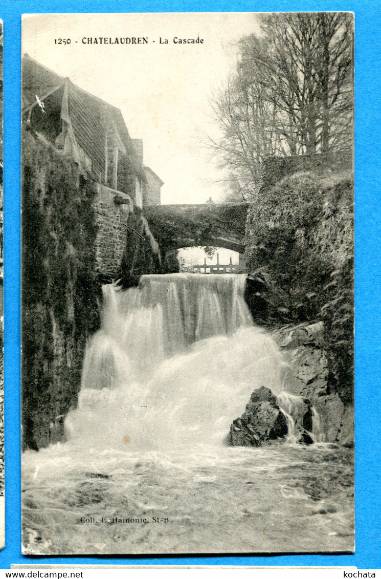 K384, Chatelaudren, La Cascade, 1250, Circulée 1915 - Châtelaudren