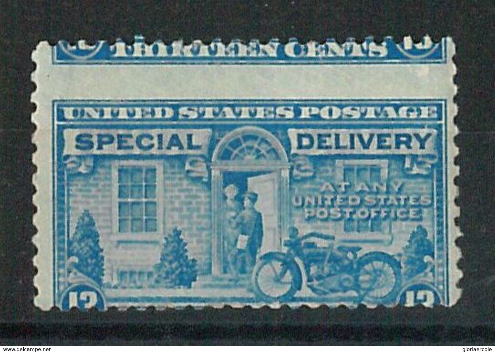 66227 - USA United States - STAMP ERROR: Moto Delivery  SHIFTED PERFORATION - Errors, Freaks & Oddities (EFOs)