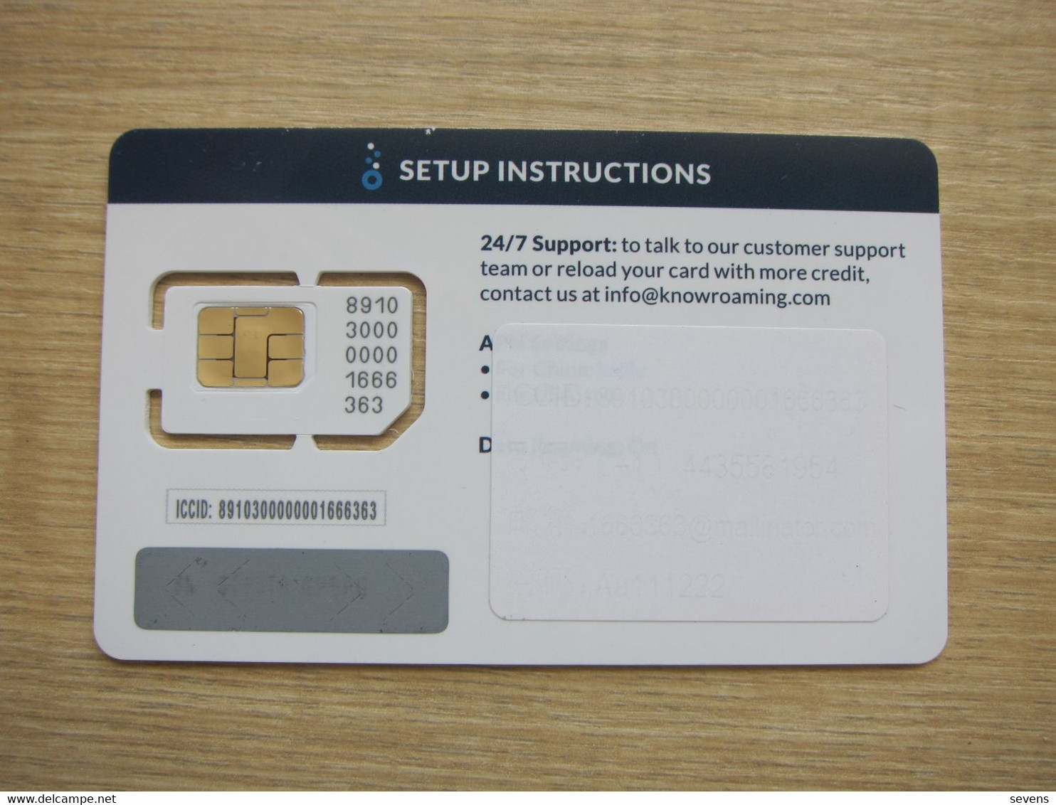 Know Roaming GSM SIM Card, Fixed Chip - Cartes à Puce