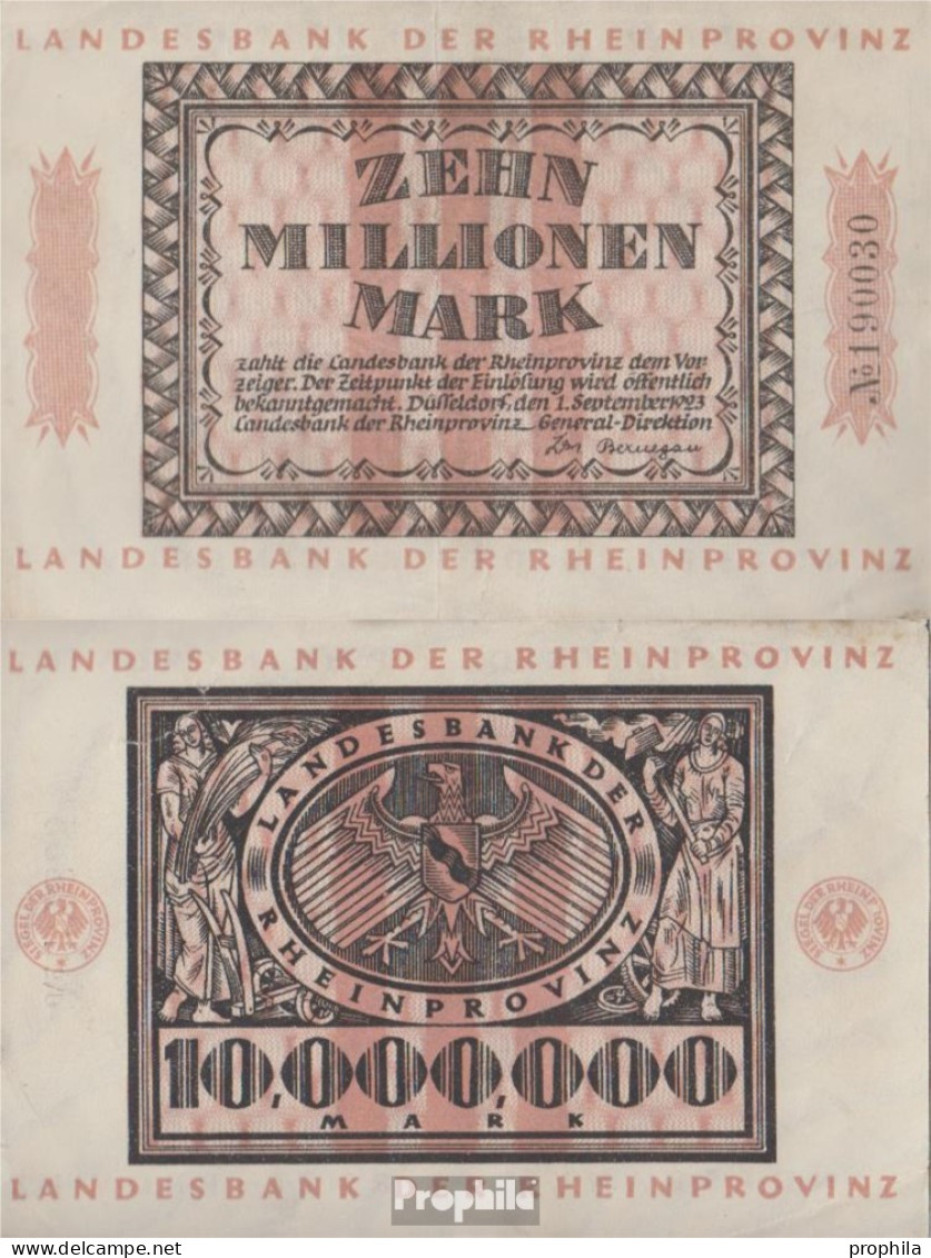 Düsseldorf Inflationsgeld Der Stadt Düsseldorf Gebraucht (III) 1923 10 Million Mark Düsseldorf - 10 Miljoen Mark