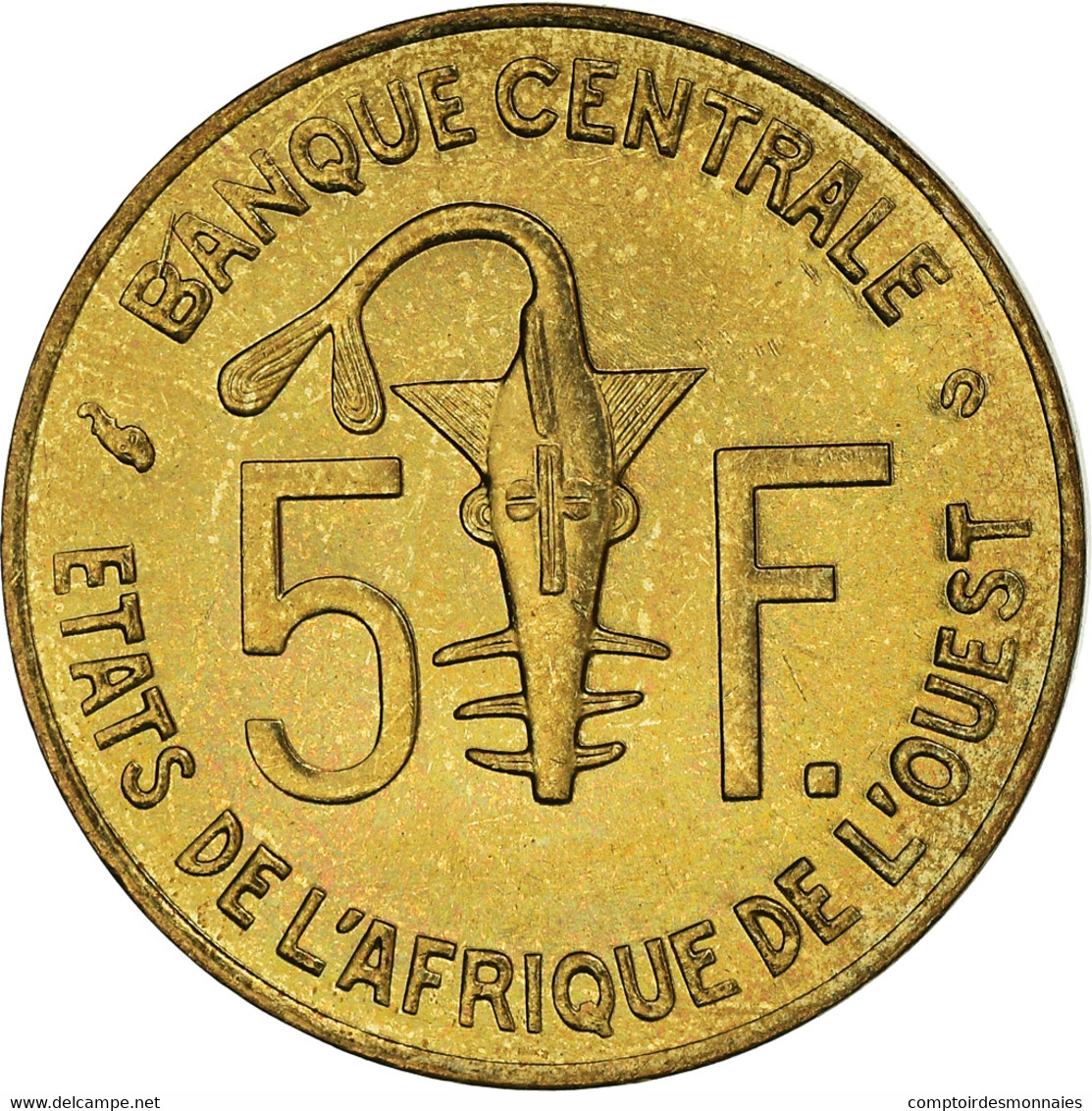 Monnaie, Communauté économique Des États De L'Afrique De L'Ouest, 5 Francs - Ivory Coast