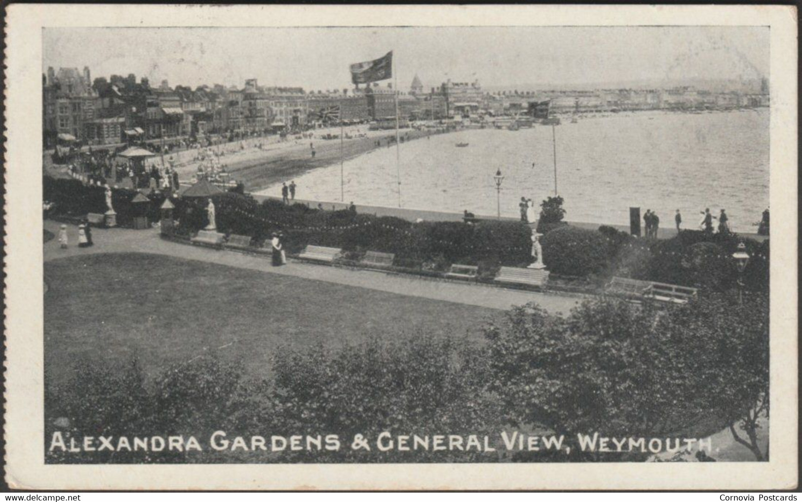 Alexandra Gardens & General View, Weymouth, 1905 - Pictorial Postcard - Weymouth