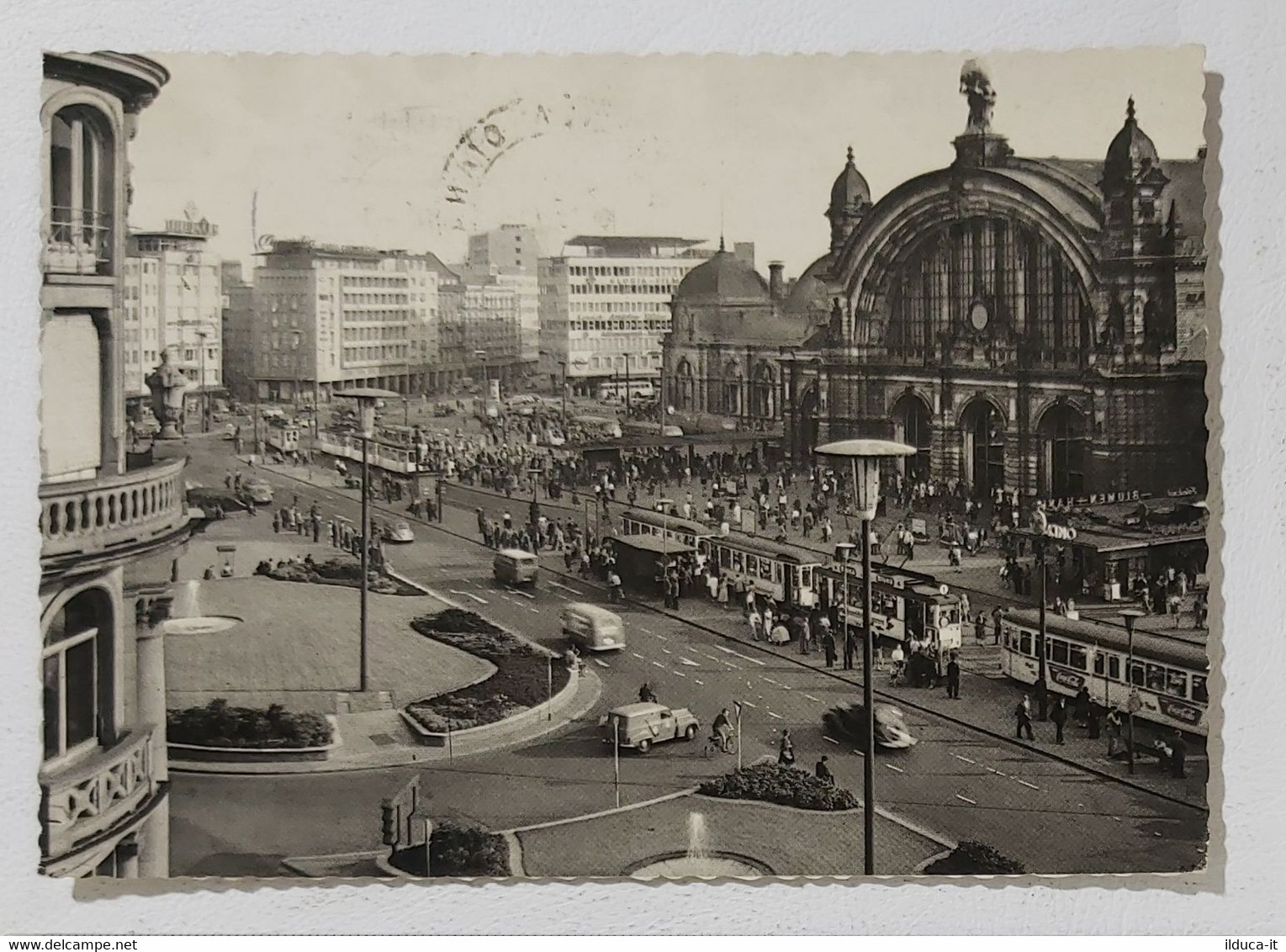 I103418 Cartolina - Frankfurt (Germania) - Hauptbahnhof - VG 1960 - Sammlungen & Sammellose