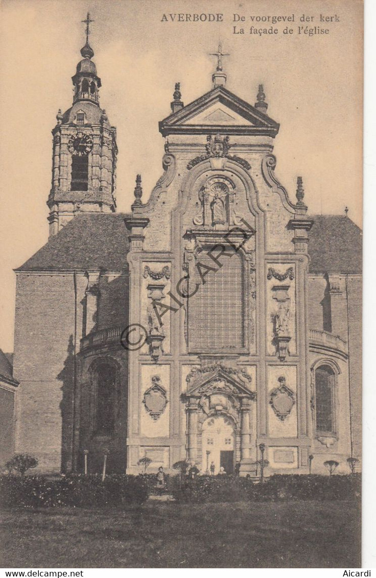 Postkaart / Carte Postale - AVERBODE - De Voorgevel Der Kerk (A787) - Scherpenheuvel-Zichem