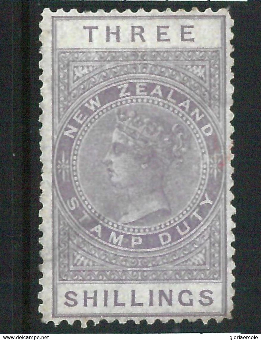 68962 - NEW ZEALAND - STAMPS: Stanley Gibbons FISCAL STAMPS Revenue# F 11 Hinged MINT MH - Fiscal-postal