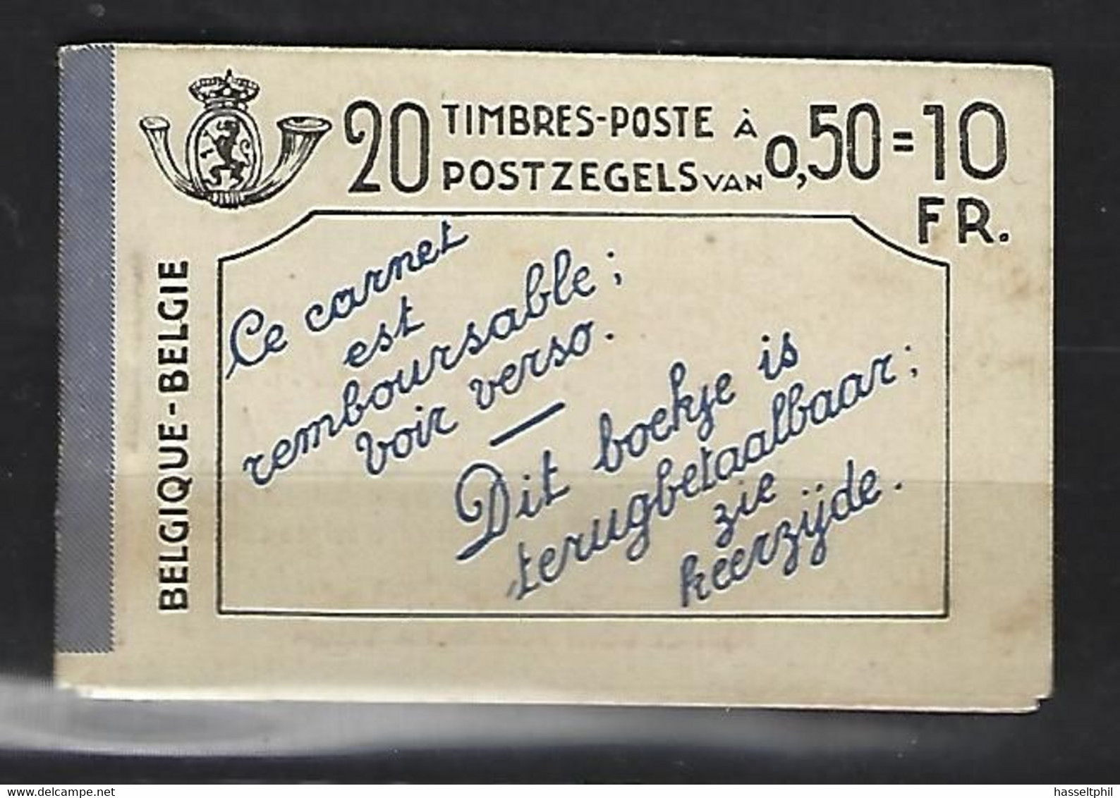 BELGIE - BELGIQUE - A23 I - Zonder De Postzegelvelletjes - WEL MET ALLE SCHUTBLADEN MET PUBS - 1907-1941 Anciens [A]
