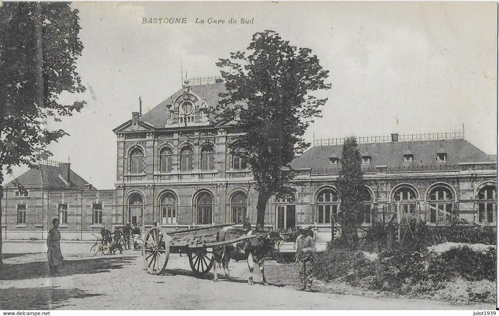 BASTOGNE ..-- GARE Du SUD . 1919 ( CACHET De FORTUNE ?? ) Vers JEHANSTER . Voir Verso . - Bastogne