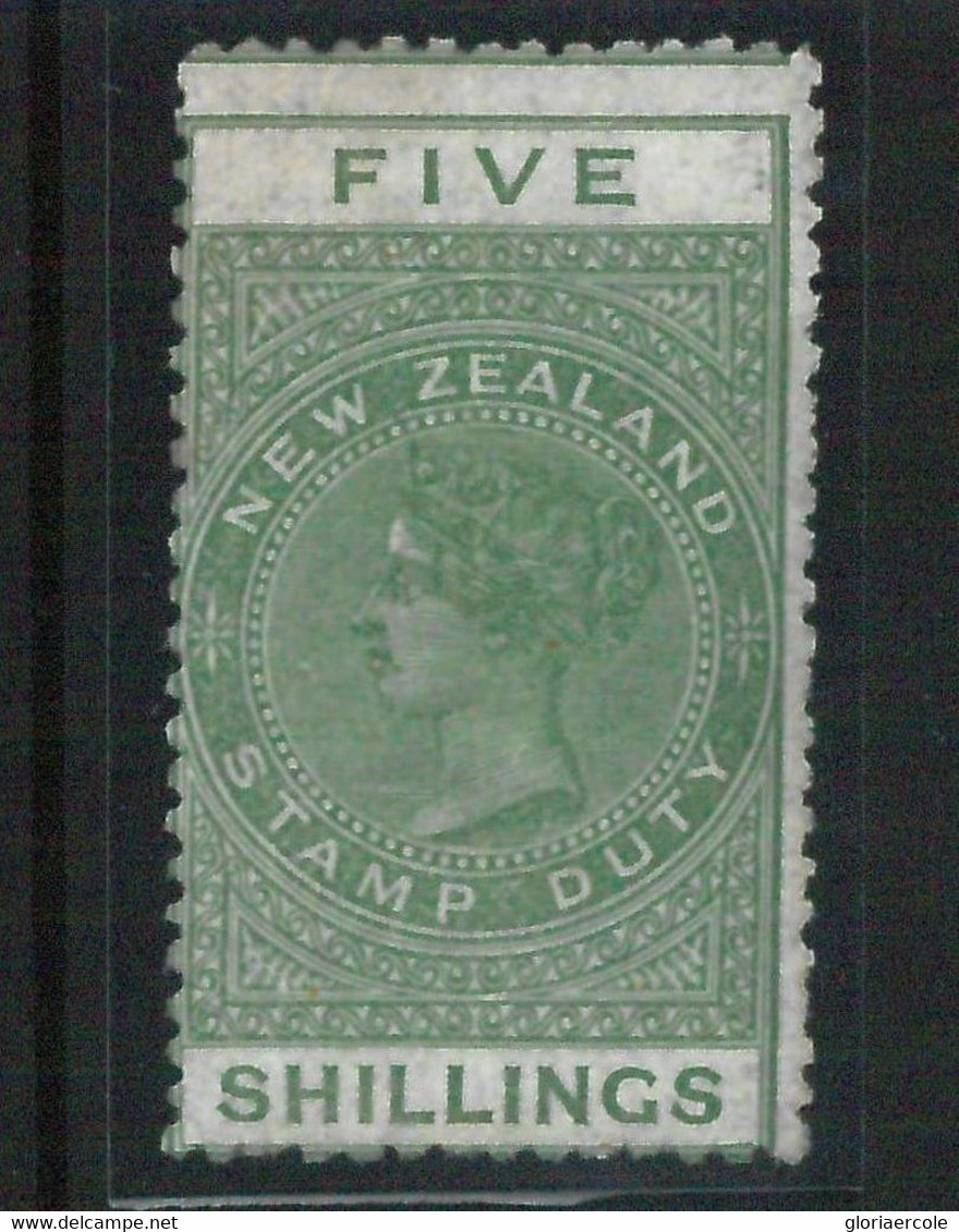 68964 - NEW ZEALAND - STAMPS: Stanley Gibbons FISCAL STAMPS Revenue# F 13 Hinged  MINT MH - Postal Fiscal Stamps