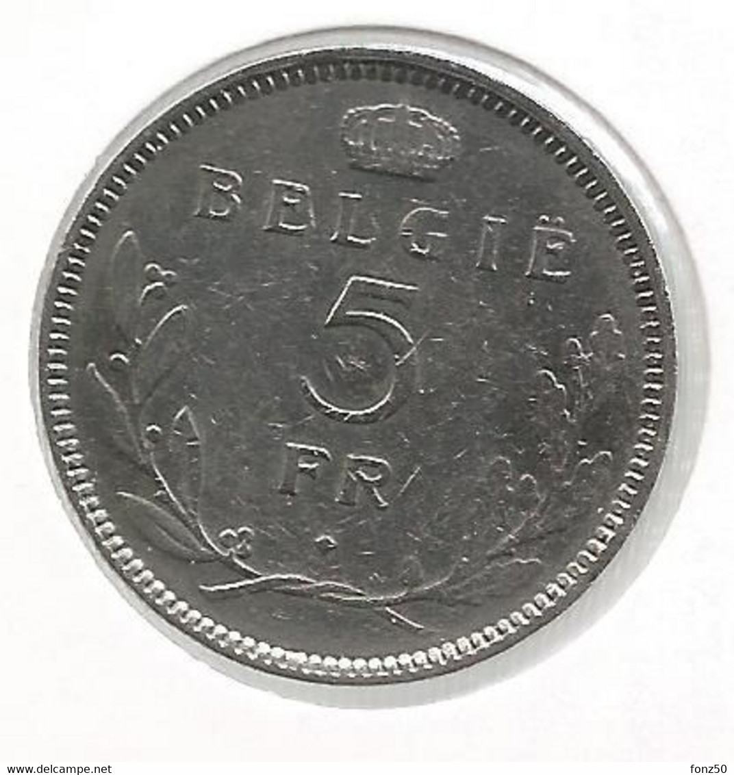 LEOPOLD III * 5 Frank 1936 Vlaams  Pos.A * Nr 10973 - 5 Francs