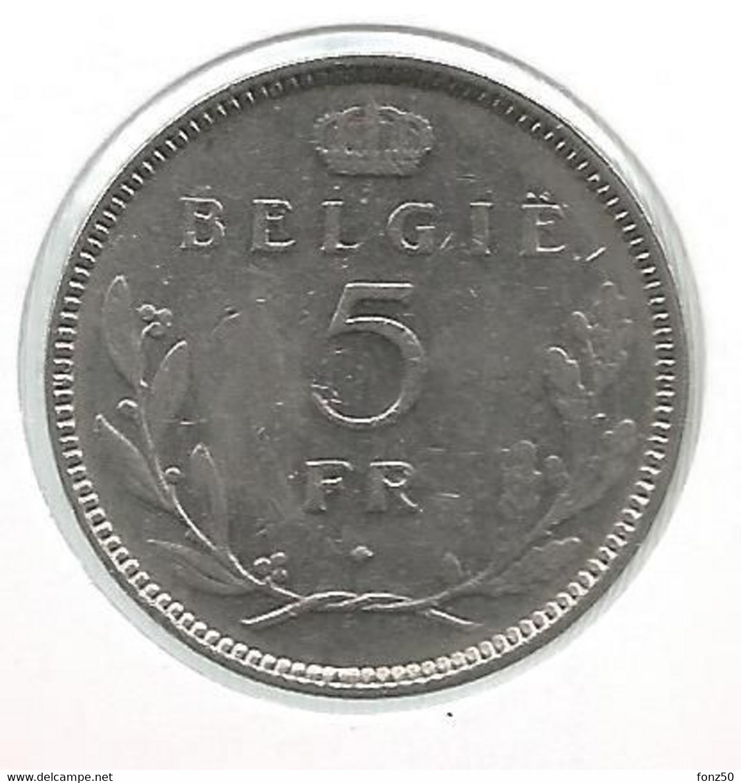 LEOPOLD III * 5 Frank 1936 Vlaams  Pos.A * Nr 10978 - 5 Francs