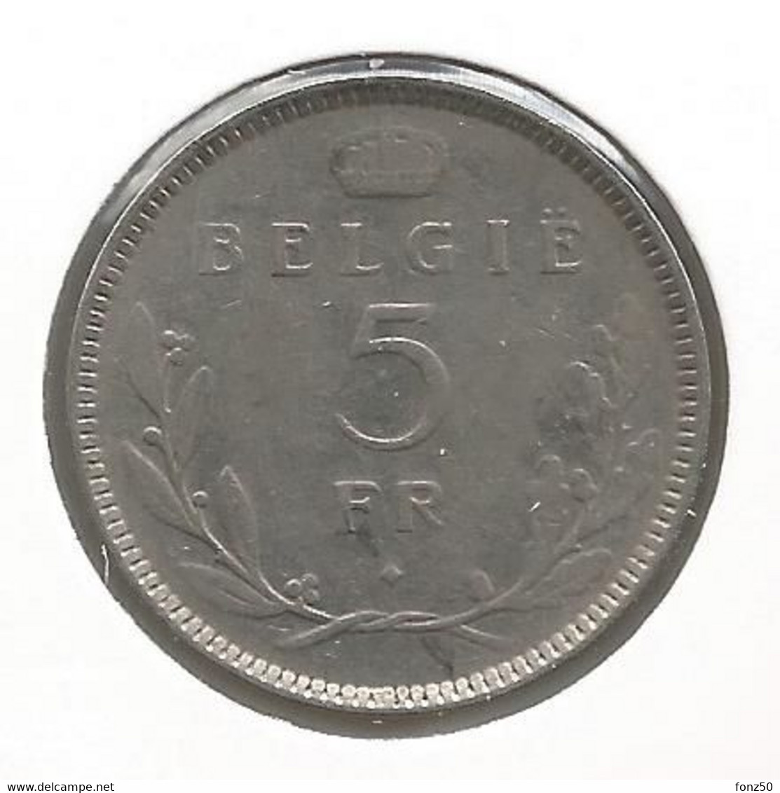 LEOPOLD III * 5 Frank 1936 Vlaams  Pos.B * Nr 10985 - 5 Francs