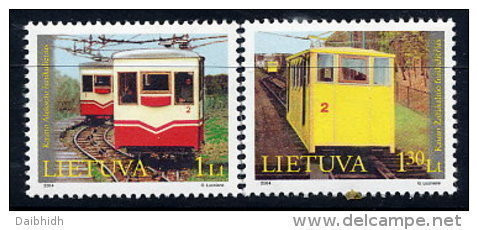 LITHUANIA 2004 Tramcars  Set Of 2  MNH / **.  Michel 859-60 - Lituania