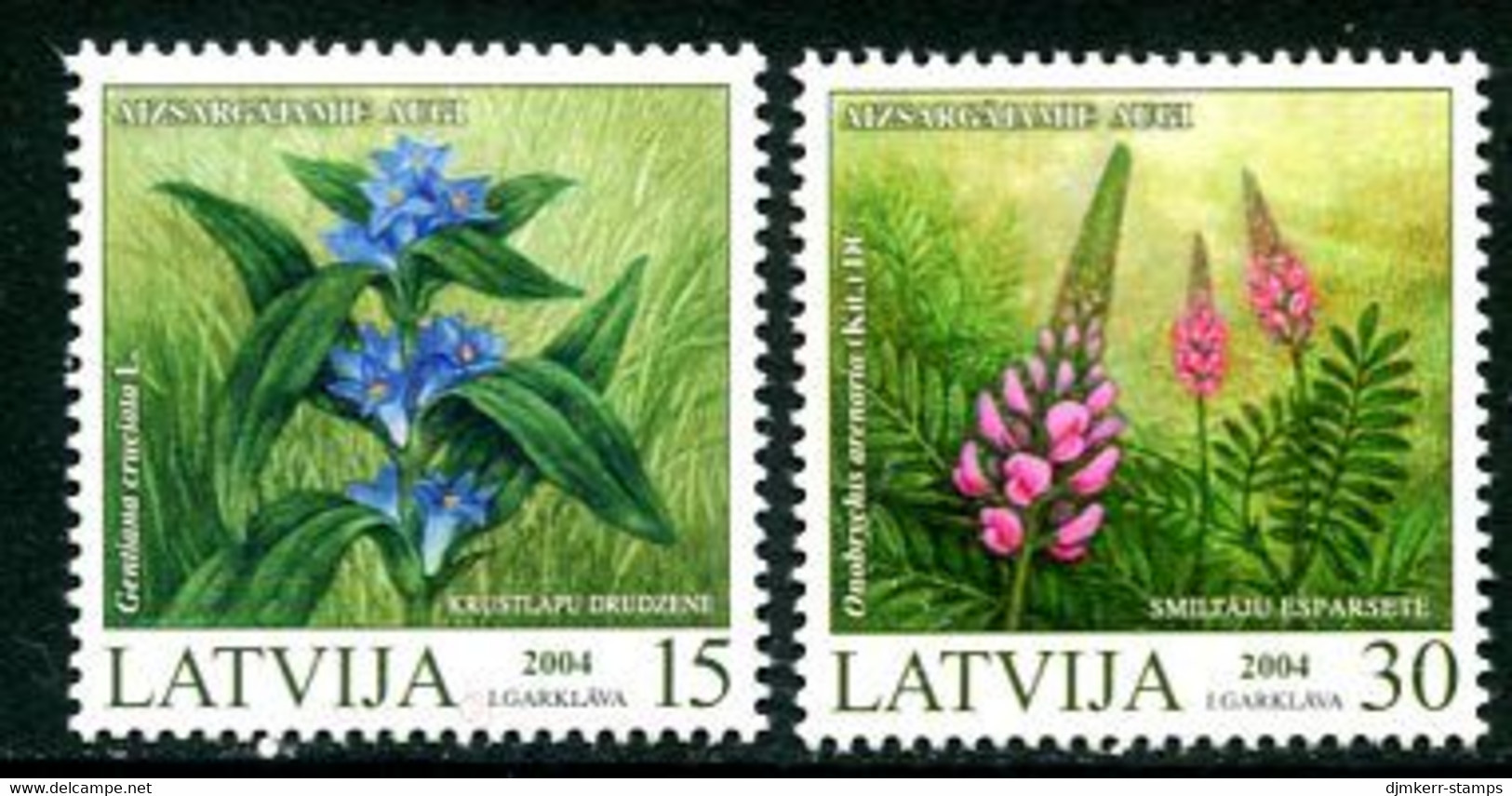 LATVIA 2004 Protected Plants MNH / **.  Michel 608-09 - Lettonie