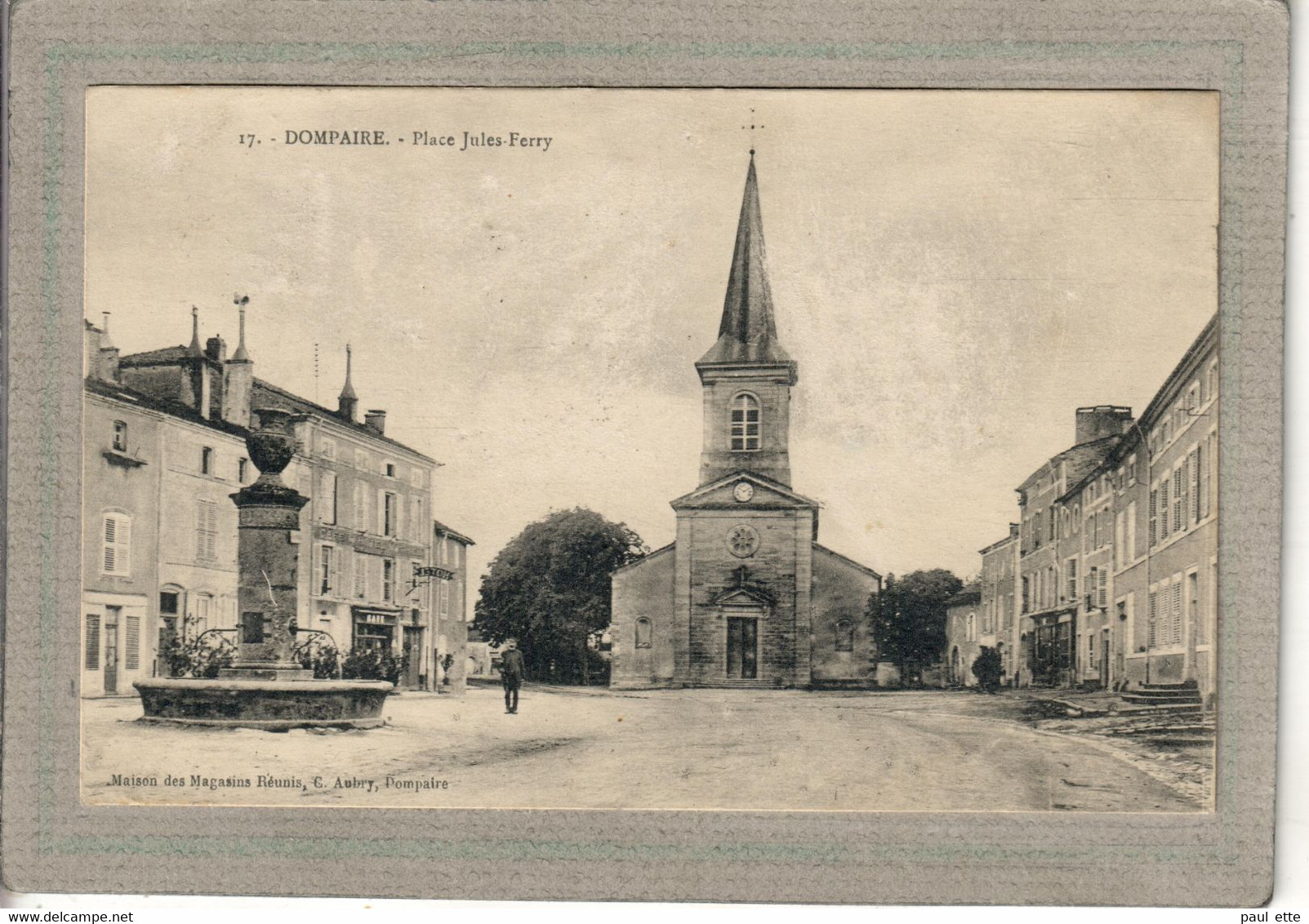 CPA - (88) DOMPAIRE - Aspect De La Place Jules Ferry En 1923 - Dompaire