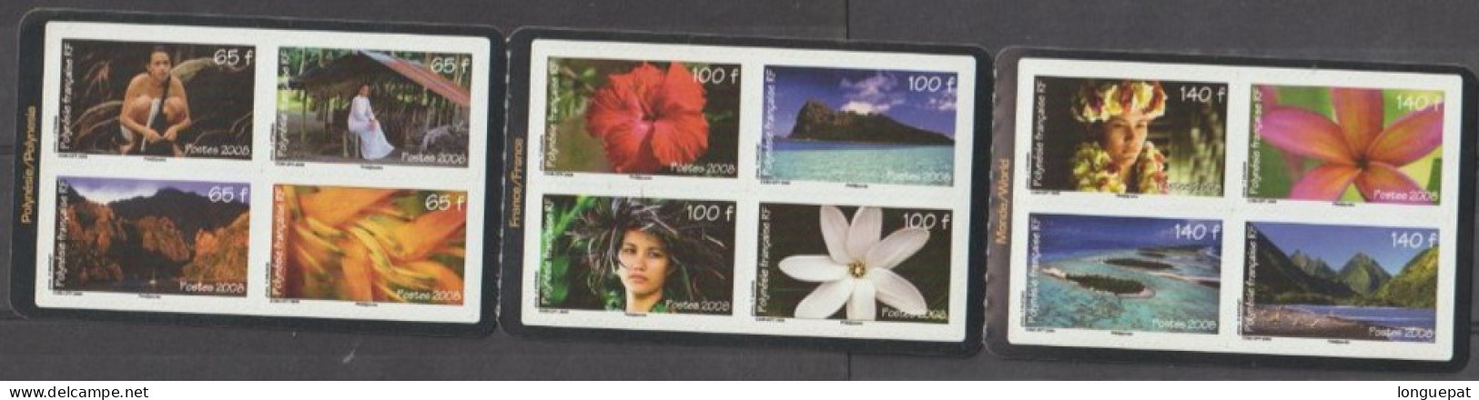 POLYNESIE Française: La Polynésie : Tahitiennes Au Bord D'une Cascade, Paysages, Fleurs, Paysages - Carnet - Carnets