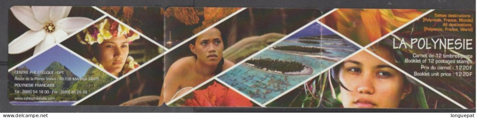 POLYNESIE Française: La Polynésie : Tahitiennes Au Bord D'une Cascade, Paysages, Fleurs, Paysages - Carnet - Markenheftchen