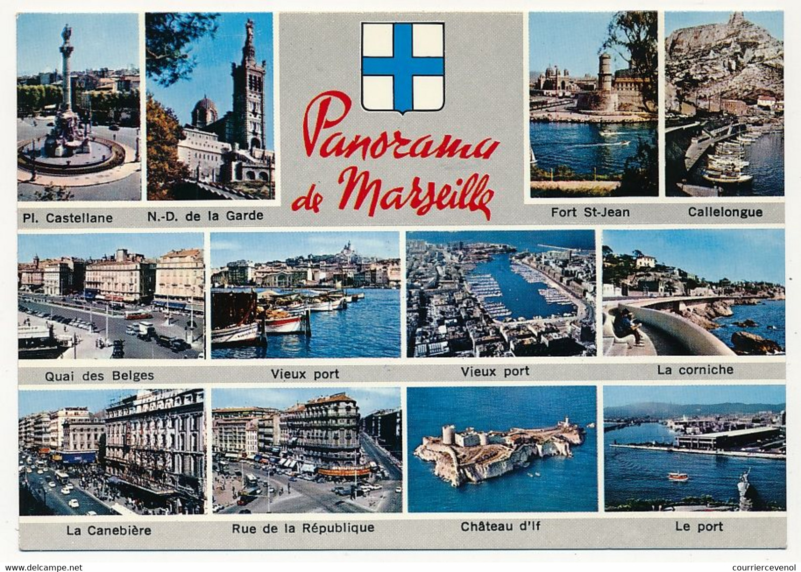 CPM - MARSEILLE (B Du R) - Panorama De Marseille, Vues Multiples - Old Port, Saint Victor, Le Panier