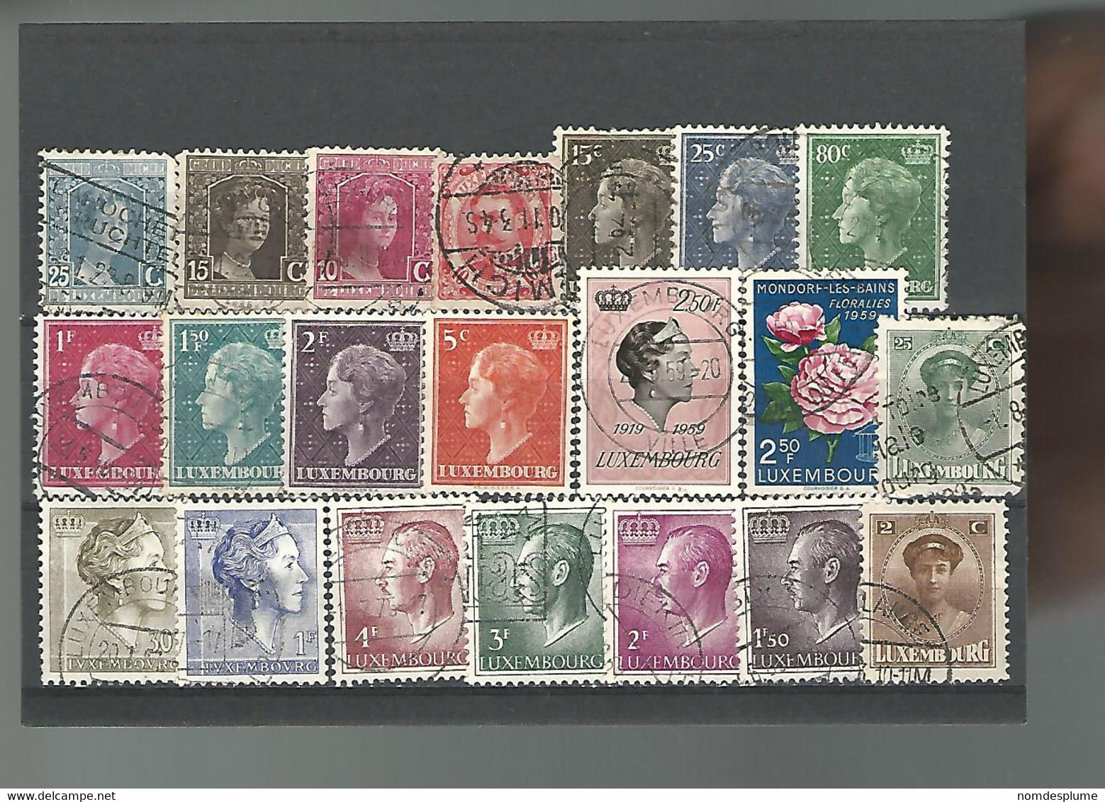 55168 ) Collection Luxembourg Postmark - Collections