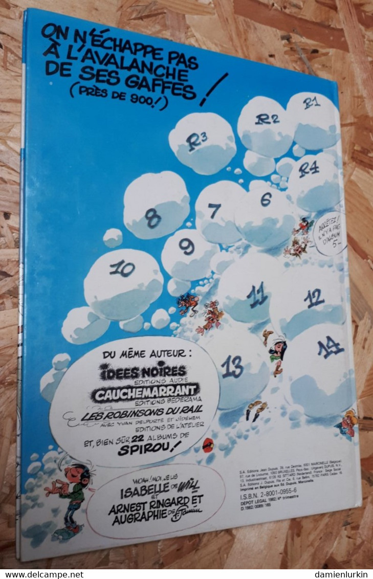 GASTON 14 LA SAGA DES GAFFES 1982 FRANQUIN 48 PAGES DUPUIS EDITION SPECIALE UNICEF 6000 EXEMPLAIRES BON ETAT GENERAL - Gaston