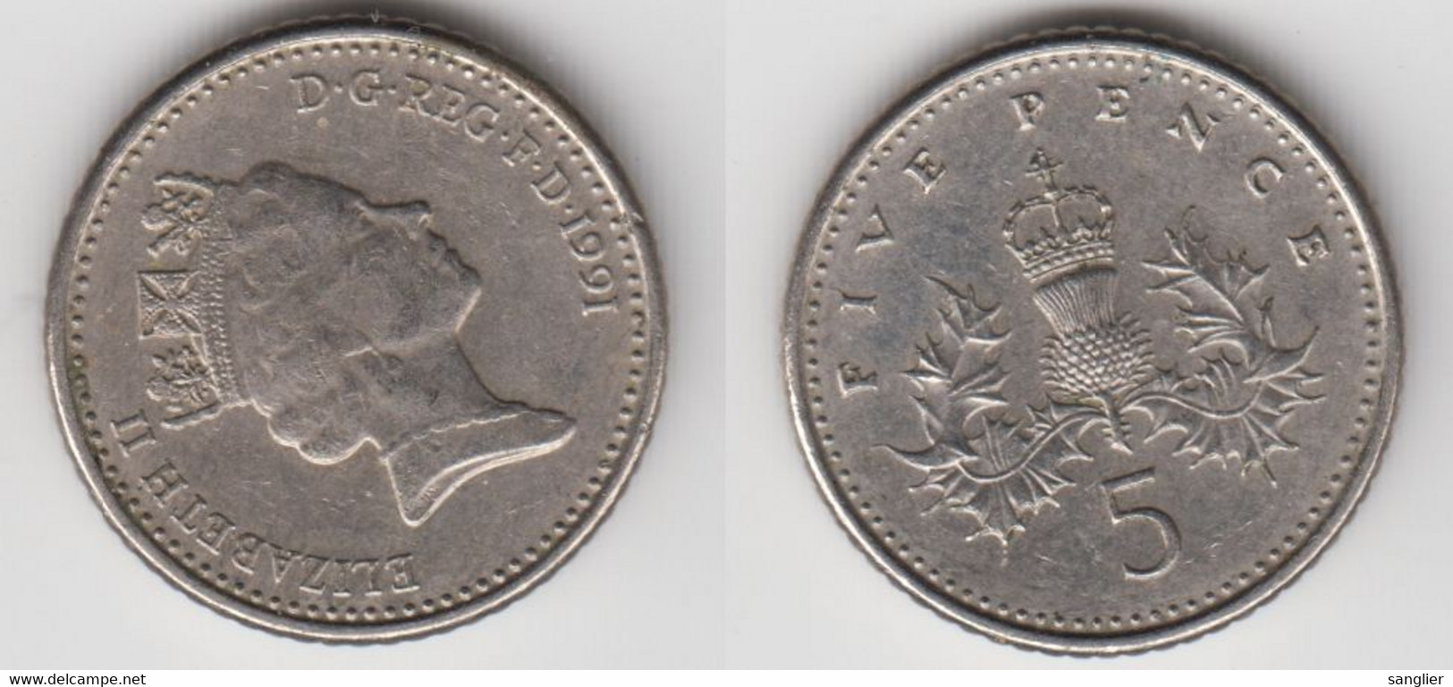 5 PENCE 1991 - 5 Pence & 5 New Pence