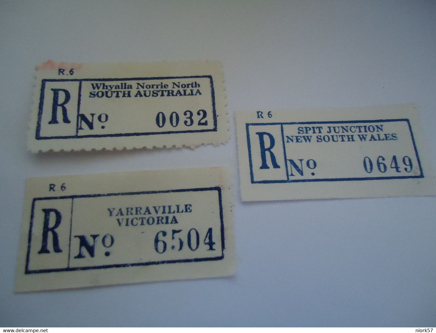 AUSRALIA  REGISTERED VIGNETTES   MERIGNAL - Sonstige & Ohne Zuordnung