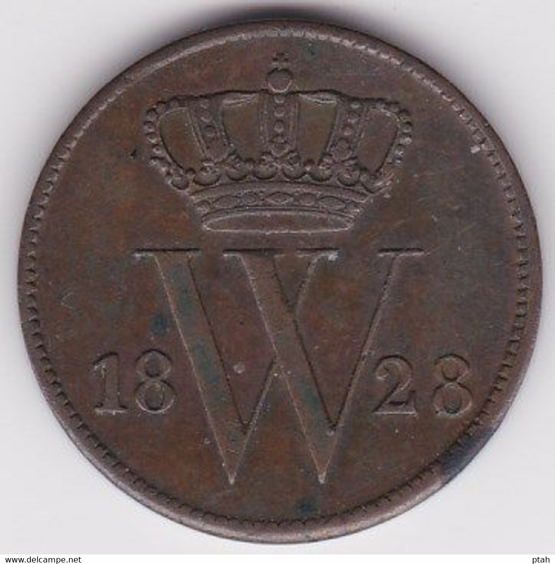 NEDERLAND, 1 Cent 1828 B - 1815-1840: Willem I.