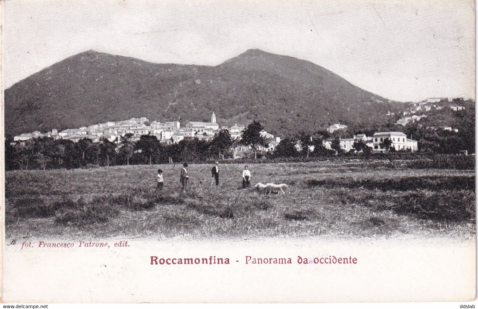 Roccamonfina (Caserta) - 1911 - Panorama Da Occidente - Tondo Riquadrato (Pt.5) - Caserta