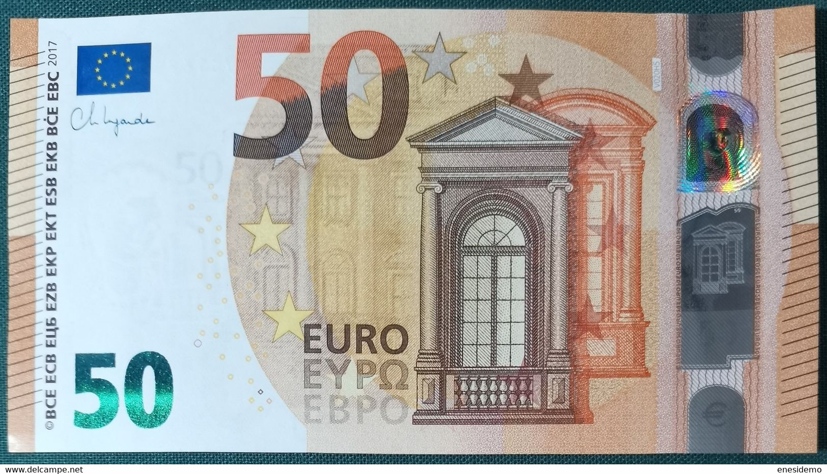 50 EURO SPAIN 2017 V020H5 VC LAGARDE SC FDS UNCIRCULATED PERFECT - 50 Euro