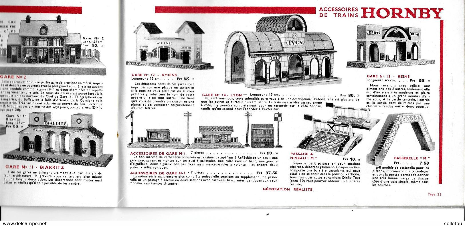 MECCANO.CATALOGUE LES MEILLEURS JOUETS 1935-36. 40 pages Format 22 x 14 cm (R068)