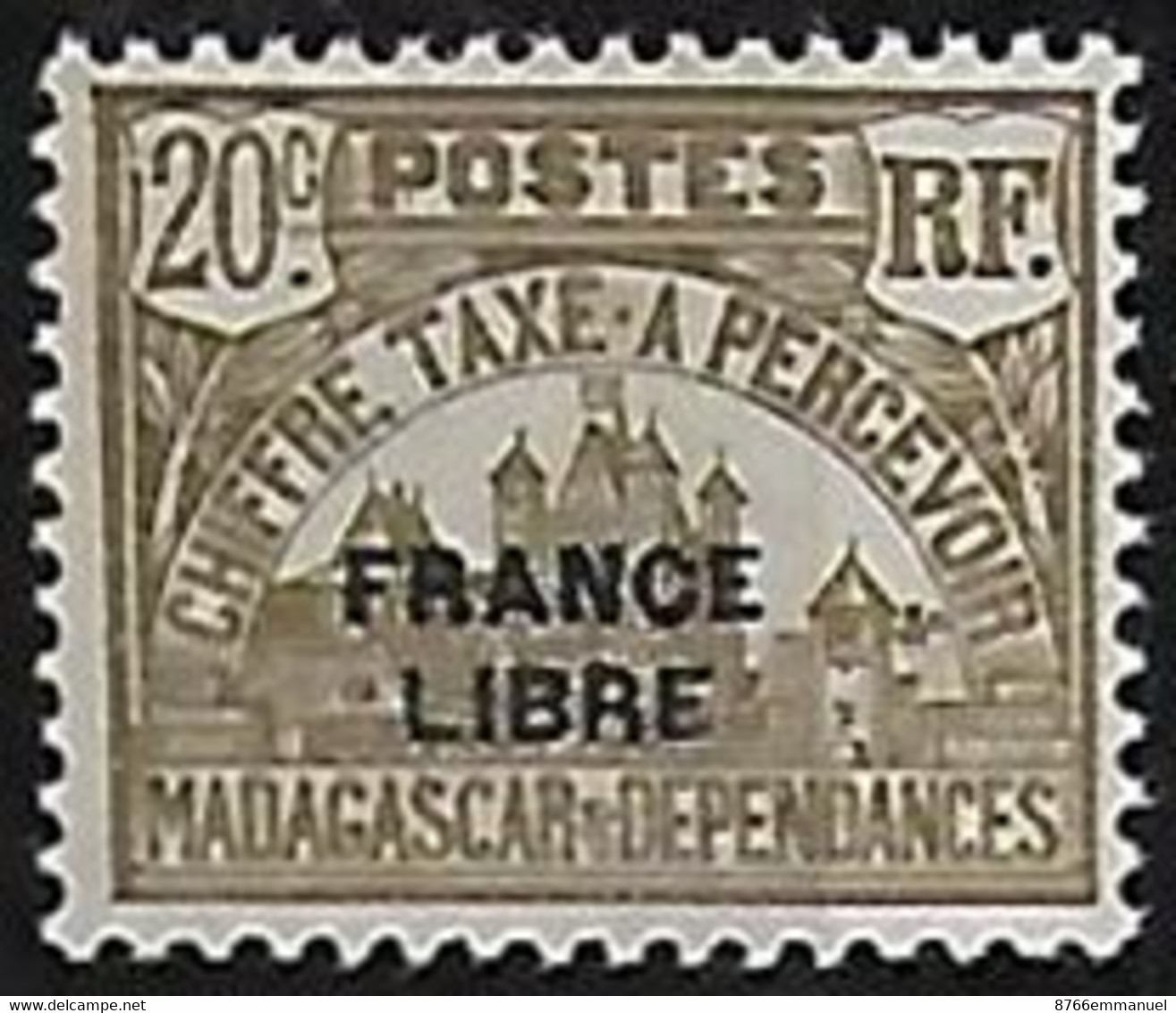 MADAGASCAR TAXE N°21 N** - Timbres-taxe