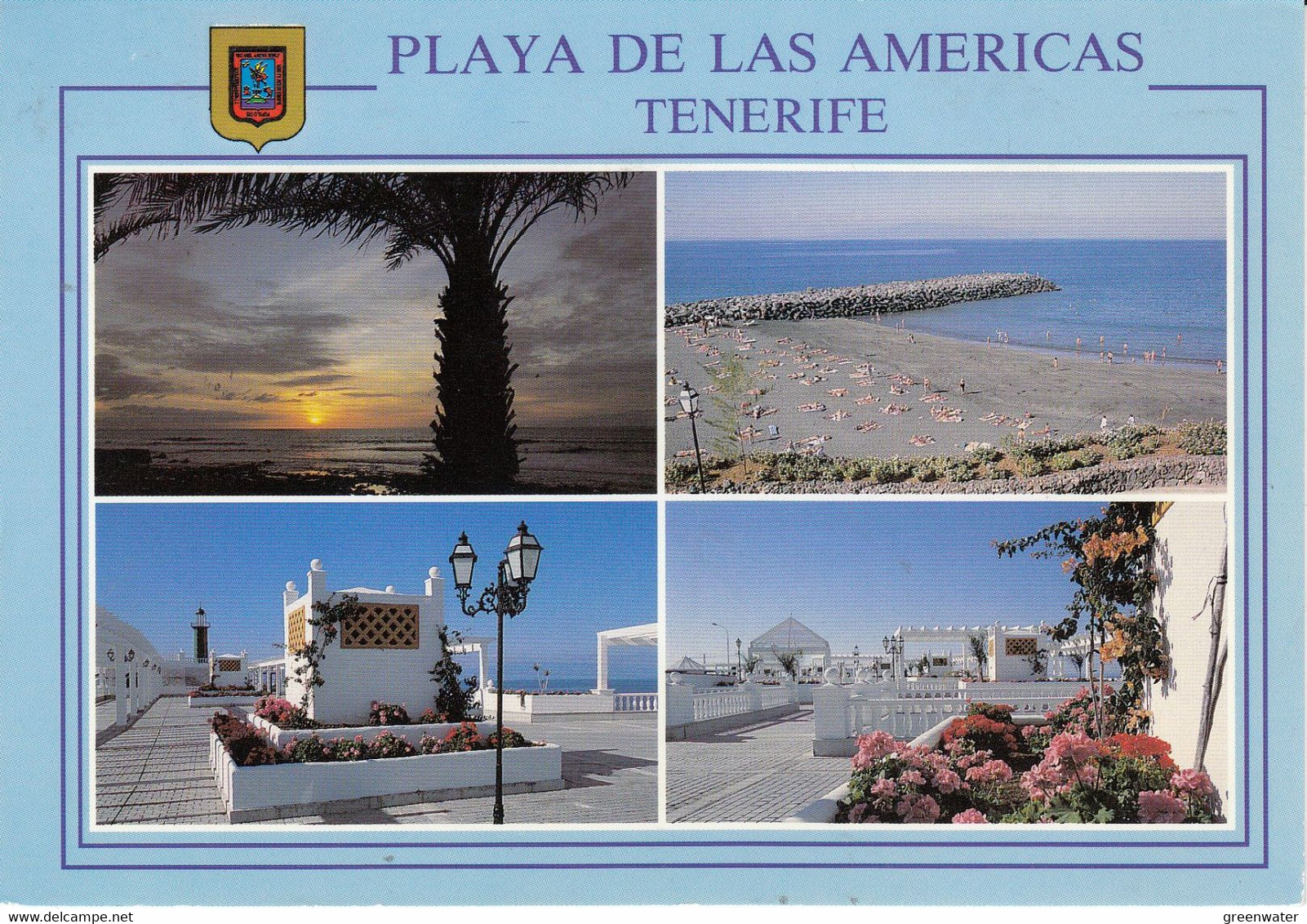 Spain 1995 Antarctic Treaty Stamp On Postcard Tenerife  Used 13 Ene 95  (57528C) - Trattato Antartico