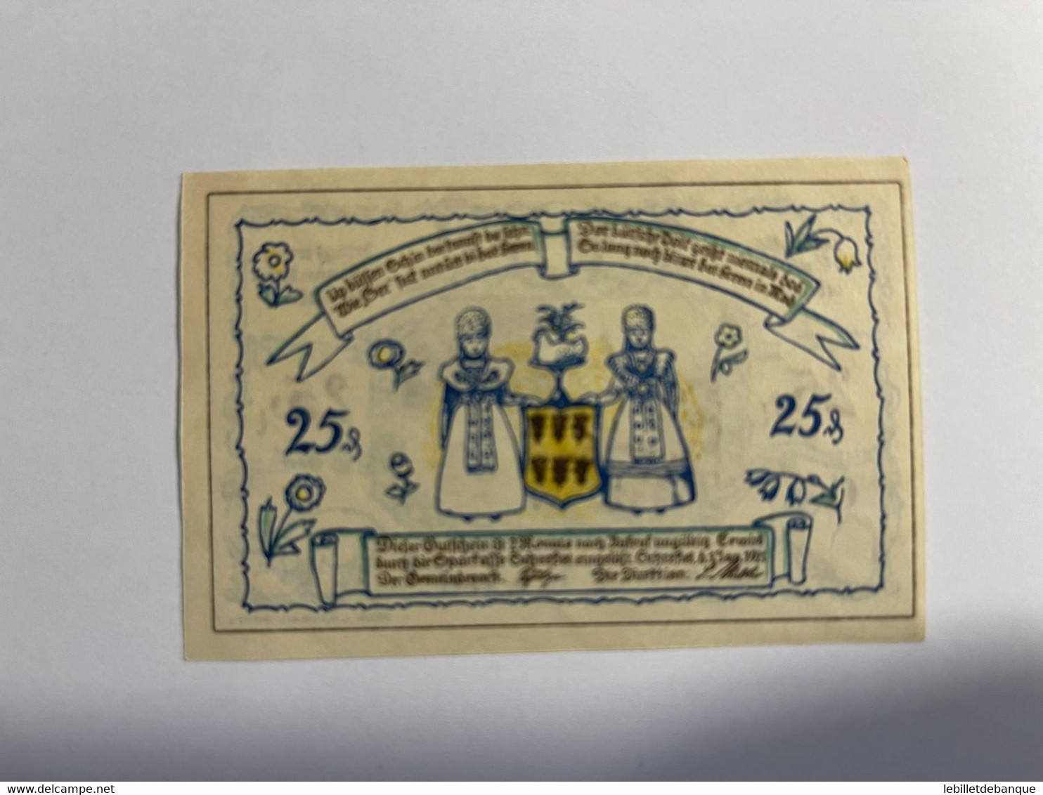 Allemagne Notgeld Scheessel 25 Pfennig - Collections