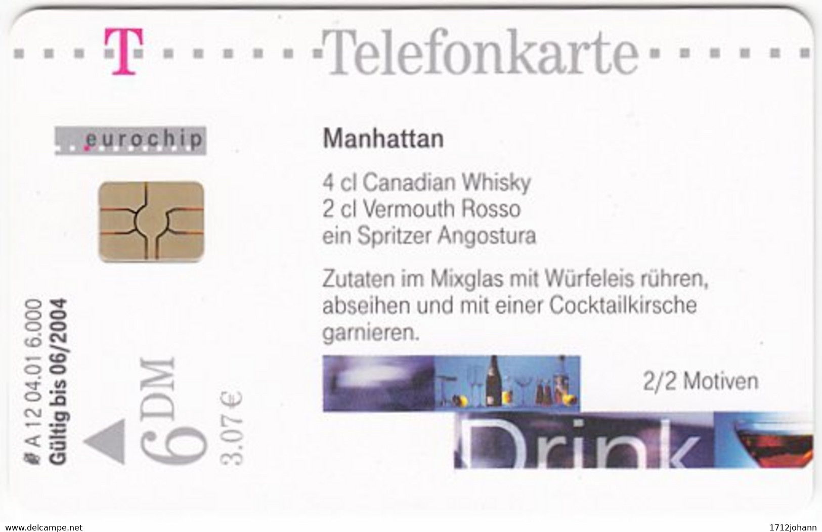 GERMANY A-Serie A-338 - 12 04.01 - MINT - A + AD-Series : D. Telekom AG Advertisement