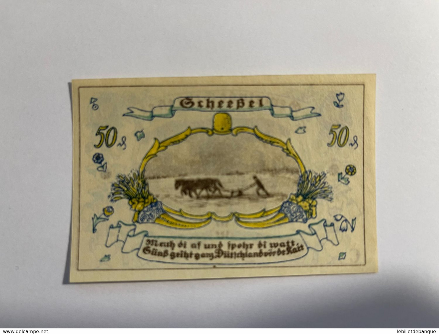 Allemagne Notgeld Scheessel 50 Pfennig - Collections