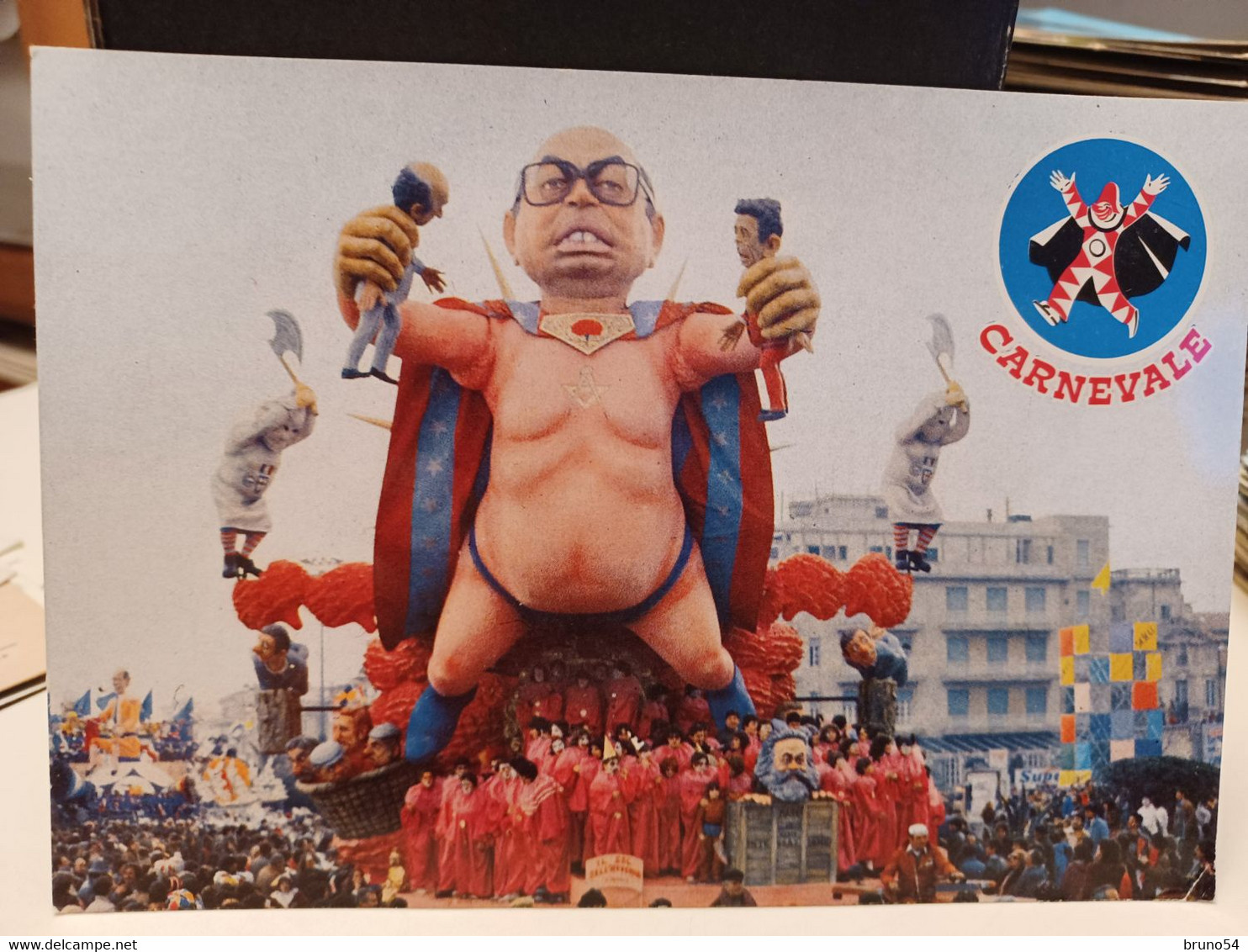 4 Cartoline Carnevale Di Viareggio Anni 80 ,suonatori Incompresi,il Sol Dell'avvenir,el Matador,carnevale Al Sole - Viareggio